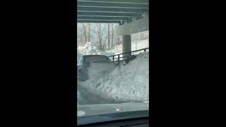 Piles of Snow Seen on Buffalo Streets as Cleanup Effort Continues