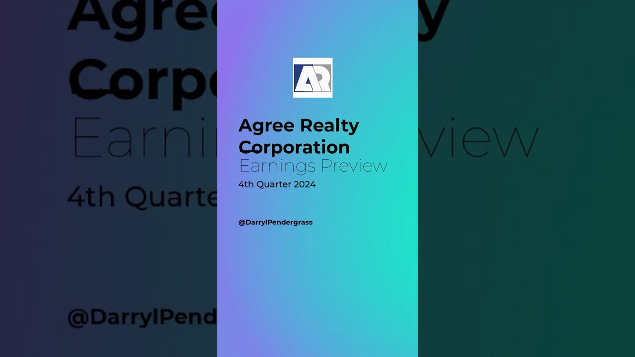 Agree Realty (ADC) Earnings Preview 4Q2024 