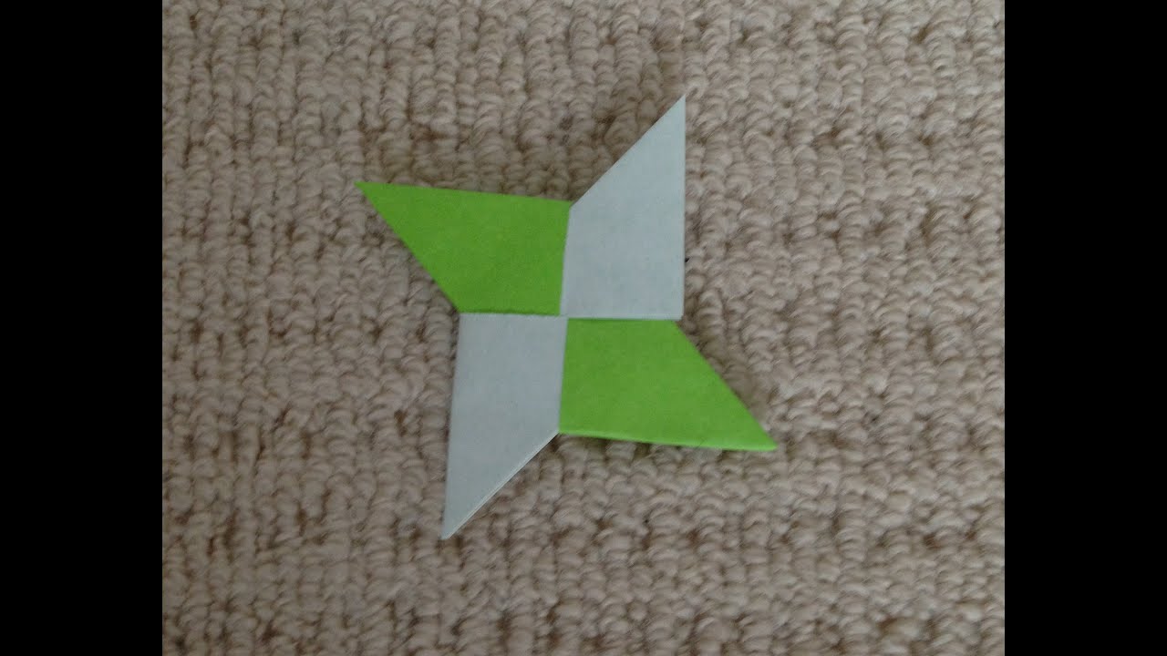 折り紙 手裏剣 一枚 折り方 作り方 Origami Ninja Shuriken How To Fold Origami Youtube