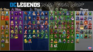 WROL's Raid Tier List! 2020 - DC Legends Fight Superheroes
