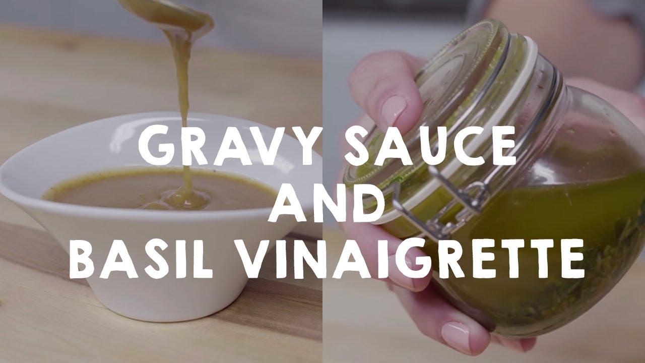 How to cook with Olive Oil Gravy Sauce and Basil Vinaigrette YouTube