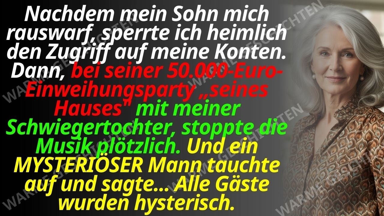 Mein eigener Sohn stand vor mir im Wohnzimmer, das ich mit meinem verstorbenen Mann aufgebaut hatte, und schrie mich an: „Du bist eine verbitterte Alte! Vanessa hat mir die Augen geöffnet!" Wenige...