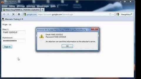 Mozilla Firefox 3.6.23 & 8.x - URL & SSL Spoofing Vulnerability