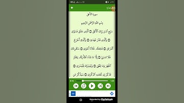 #سورة الاعلى ( الشيخ سعد الغامدي ) من الايه 1 إلى الايه 9 ( 87 )