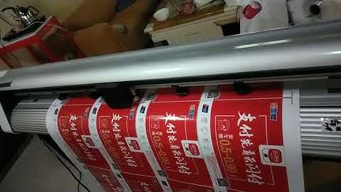 Locor T-1350 contour cutting plotter working video