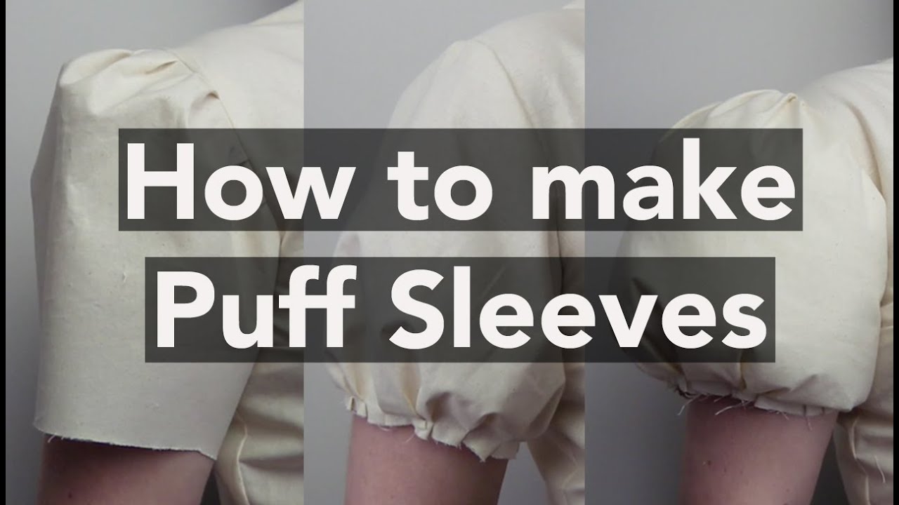 How To Make Puff Sleeves tutorial YouTube
