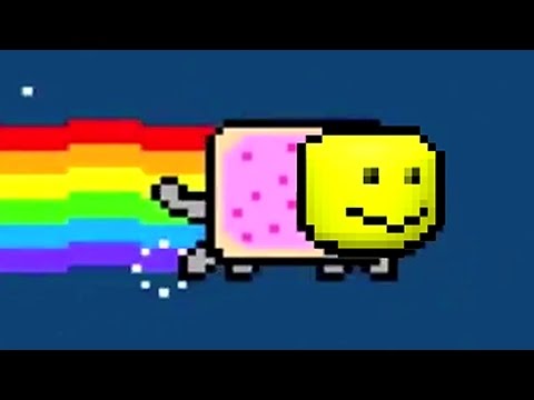 Nyan Cat But Every Nyan Is The Roblox Death Sound - nyan cat roblox