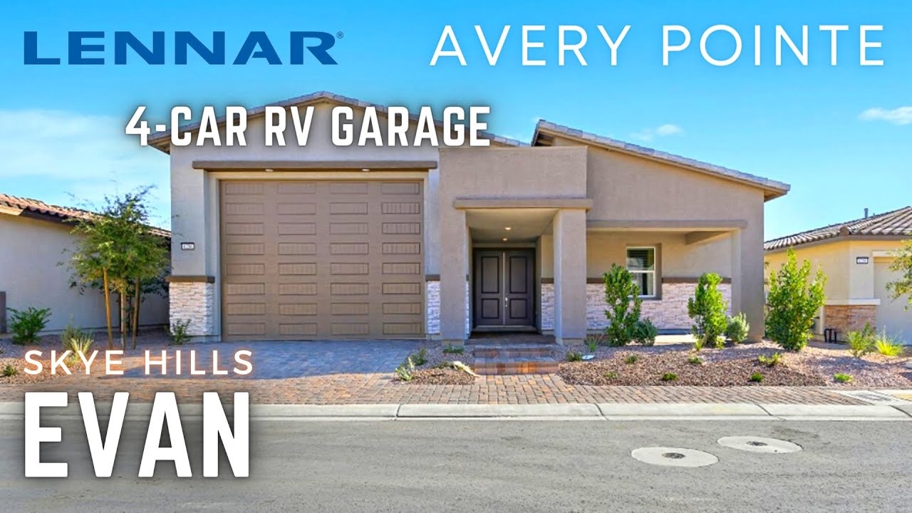 1Story Home 4Car RV Garage for Sale at Avery Pointe at Skye Hills by