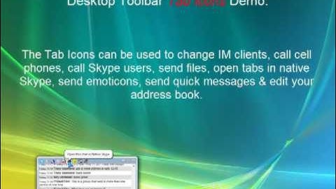 Skype Desktop Toolbar Chat App by Protech