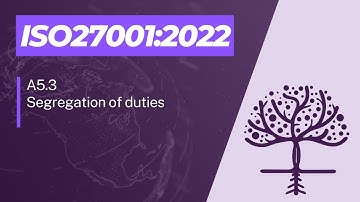 ISO27001:2022 - A5.3 - Segregation of Duties