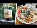 3 days in Oahu, Hawaii. What I eat : Poke, Boba Tea, Udon ..