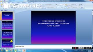 IEEE 2017-2018 COMMUNICATION JOINT MULTIUSER DETECTION OF MULTIDIMENSIONAL CONSTELLATIONS OVER FADIN