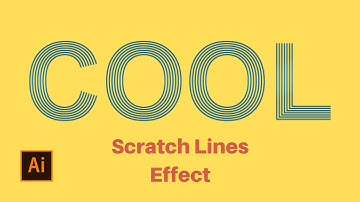 Illustrator Tutorial - How to Create Scratch Lines Text Effect #illustrator #illustratortutorial