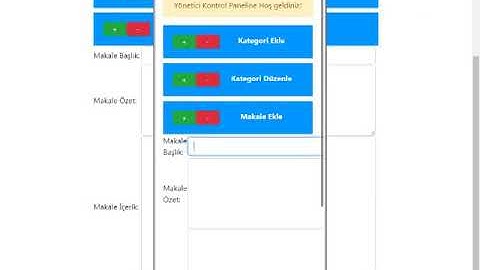 6- ASP.NET Web Forms Responsive Site Yapımı - Admin Paneli/Makale Ekle-Düzenle Tasarımı