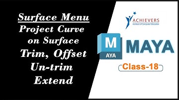Surface Menu - Intersect, Project Curve on Surface, Trim, Offset, Un-trim and Extend