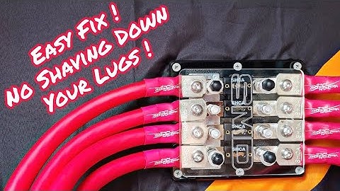 2/0 SHCA Lugs Not Fitting On SMD Fuse Holder ? Easy FIX !!!