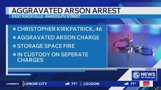 Man charged with arson after fires at storage facility