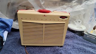 1957 Westinghouse 4 Tube Personal Portable AM Radio Repair Recap ASMR Unboxing Intro