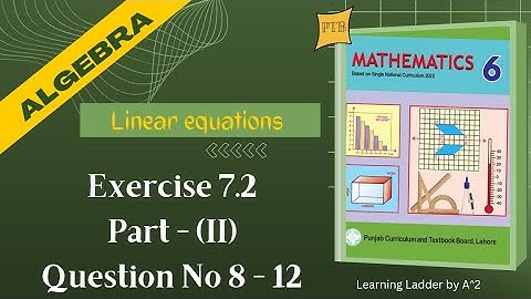 Class 6 Math Chapter 7 Exercise 7.2 Question No 8-12 || Exercise 7.2 Class 6 Math New syllabus PTB