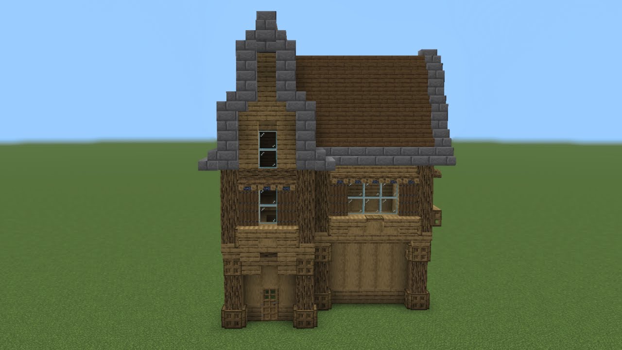 How to Make a Wooden Oak House In Minecraft | Tutorial | - YouTube