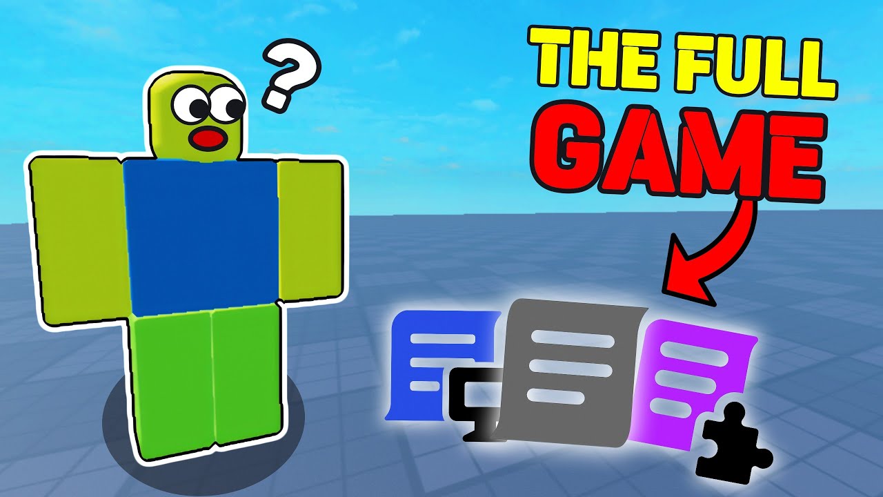 Я создал ИГРУ Roblox, используя только СКРИПТЫ