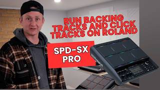 How to Run Backing Tracks and Click Track on Roland SPD-SX Pro (Live Setup Tutorial)
