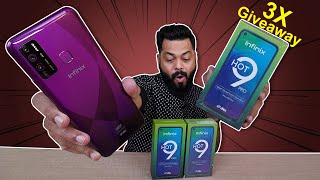 Infinix Hot 9 Pro & Hot 9 Unboxing And First Impressions⚡⚡⚡Hole Punch, 48MP Camera (3x GIVEAWAY)