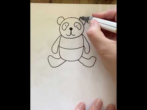 How to Draw a Panda - YouTube