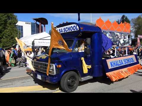 Khalsa School float @ 2018 Surrey Vaisakhi (??????) Parade, BC, Canada
