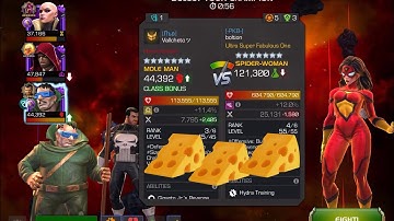 Mcoc WAR | Node 42 | Mole Man vs SPIDER - WOMAN ( Jessica Draw )