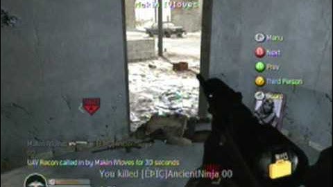 ex zX Enjoi Clutch - COD4 Sniper 1v4