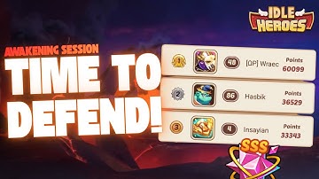 Defend the SSS Stone! The FINAL PUSH for the top Rank in Awakening Session - Idle Heroes