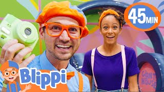 Blippi And Meekah Take Pictures Of Optical Illusions! | Best Of Blippi Toys!