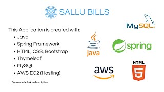 Sallu Bills - Billing Software | Product Demo | Java - Spring Boot - Spring MVC
