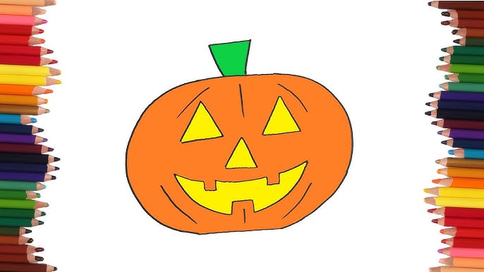 Como dibujar una calabaza de Halloween | Dibujos faciles - YouTube como-dibujar-una-calabaza-de-halloween-dibujos-faciles-youtube
