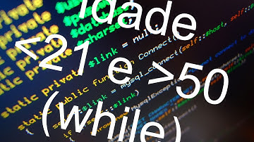 Algoritmo - Idade menor que 21 e maior que 50 (while)