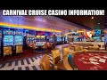 Carnival cruise line casino information - YouTube
