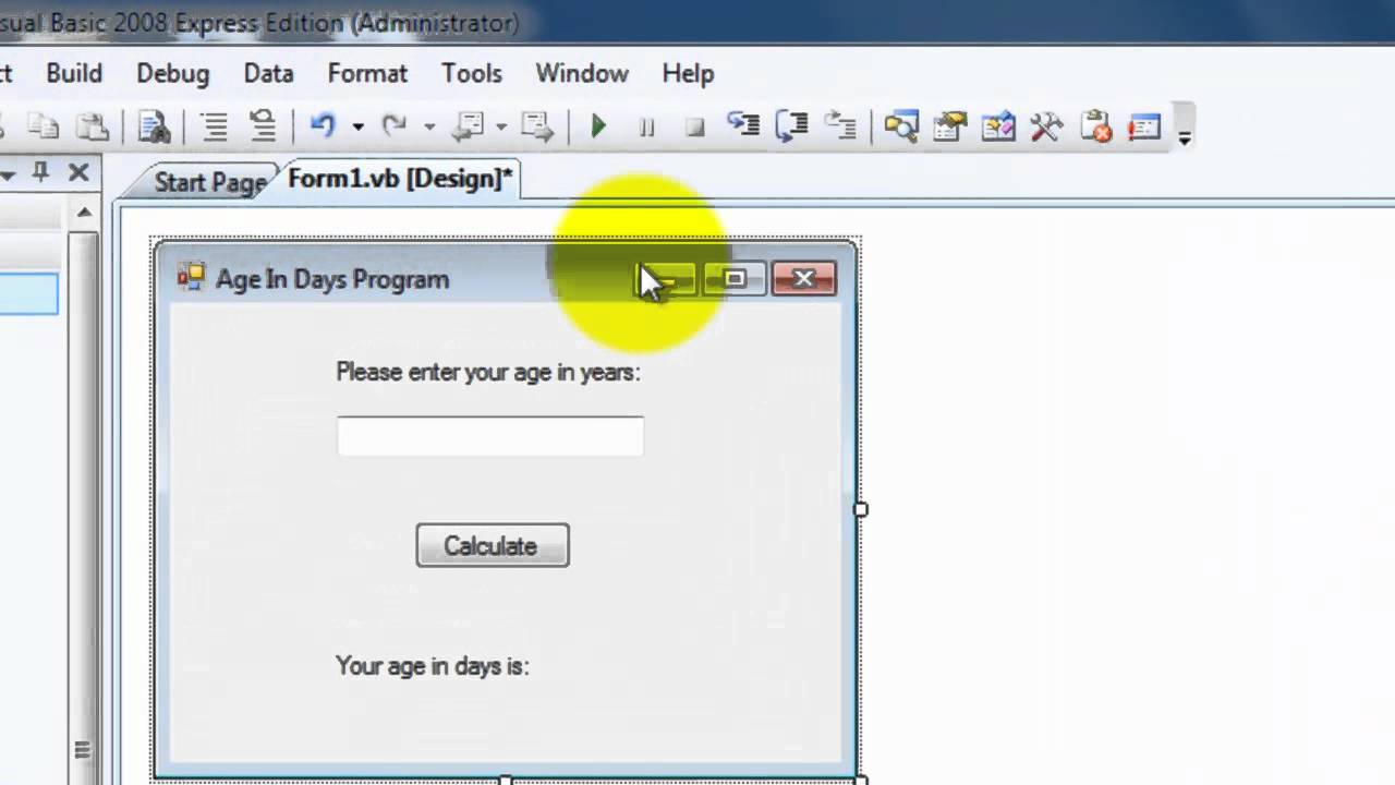 Visual Basic Program Example