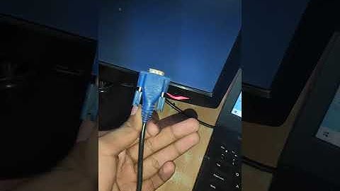 connect display with vga port