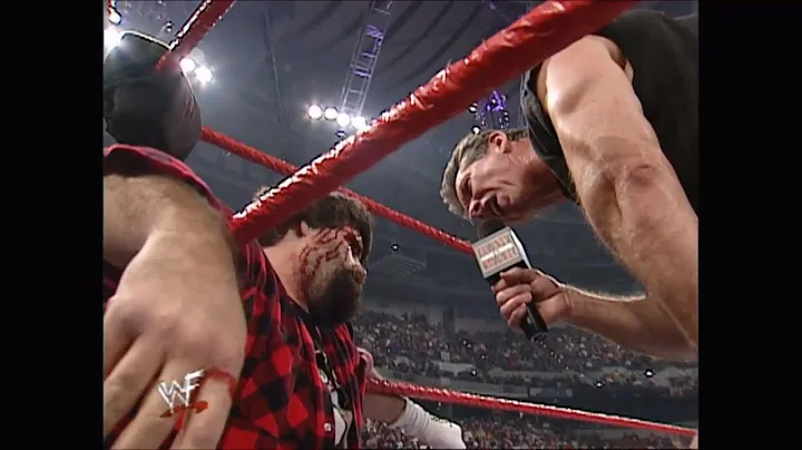 Comissioner Mick Foley gets fired by Mr. McMahon - 12/18/2000