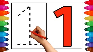 아이들을 위한 1부터 10까지 점선 숫자 따라쓰기 | 한번 더 따라 쓰기 | 영어숫자세기 | counting numbers
