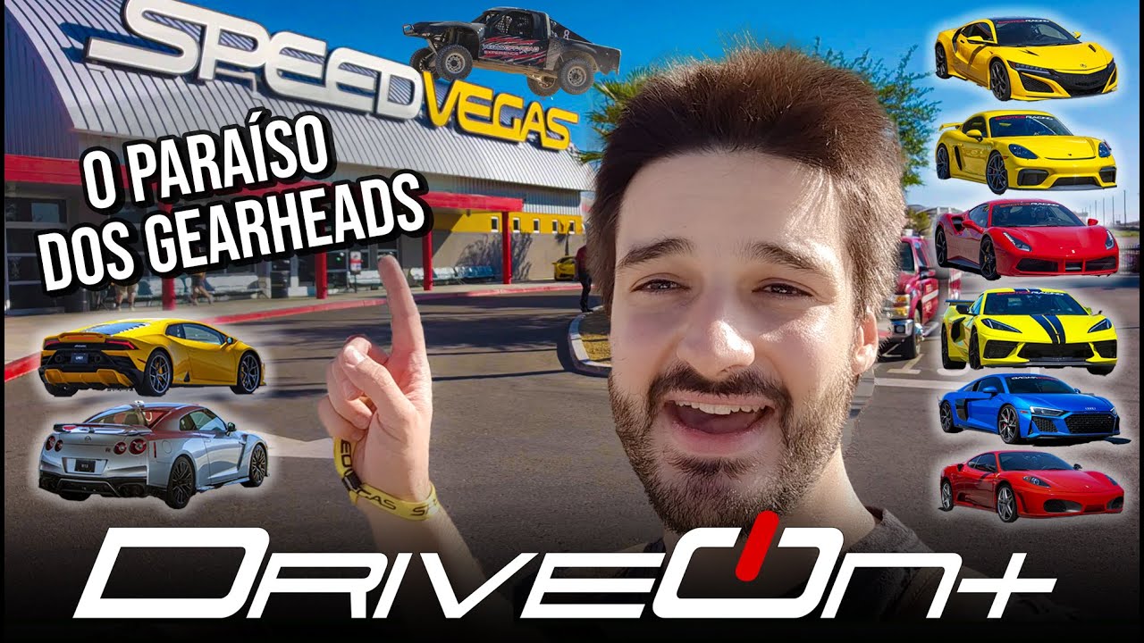 FERRARI, LAMBORGHINI, PORSCHE E MAIS! | Dirigindo Super Carros na pista do SpeedVegas em Las Vegas