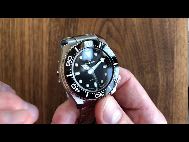 Grand Seiko sbgx335 200m. Diver's watch 9F61 movement - A review - YouTube