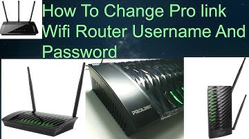 How To Change Pro link Wifi Router Username And Password