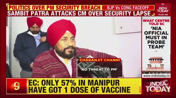 BJP Spokesperson Sambit Patra Attacks CM Channi & Priyanka Gandhi Over PM Modi's Security Lapse
