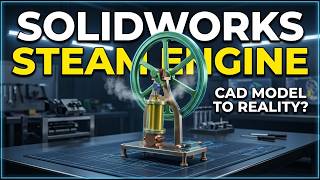 SOLIDWORKS Single Cylinder Steam Engine | Relaxing CAD & 3D Modeling (No Voiceover) News