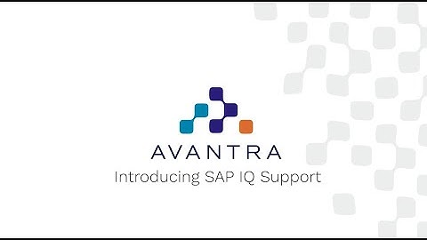 Avantra Introducing SAP IQ Database Support