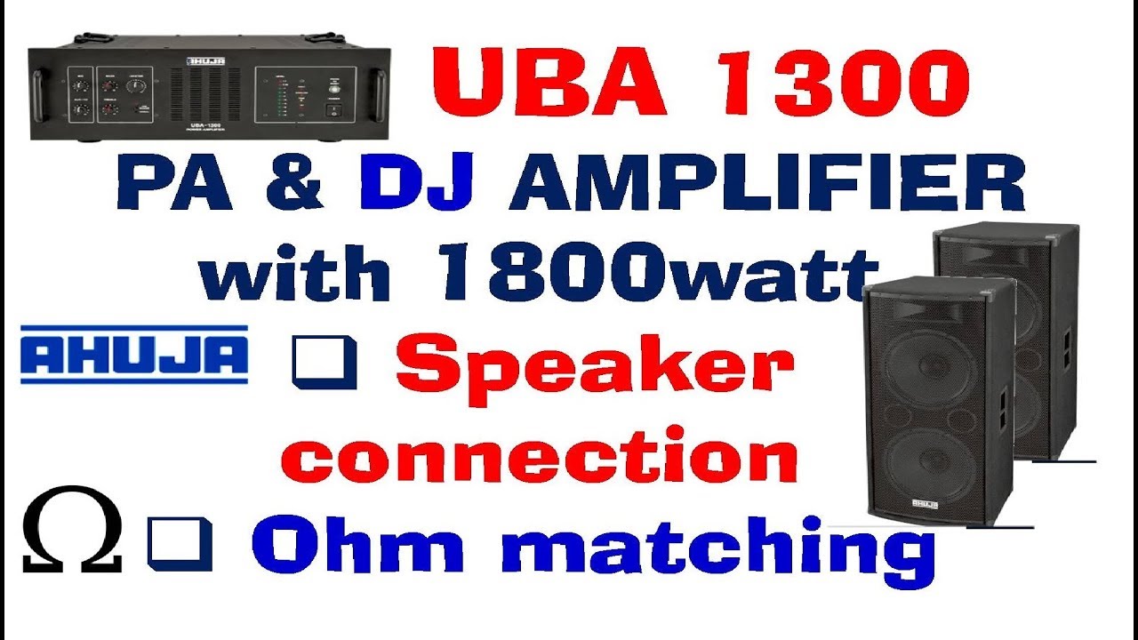 ahuja 1300 watt amplifier
