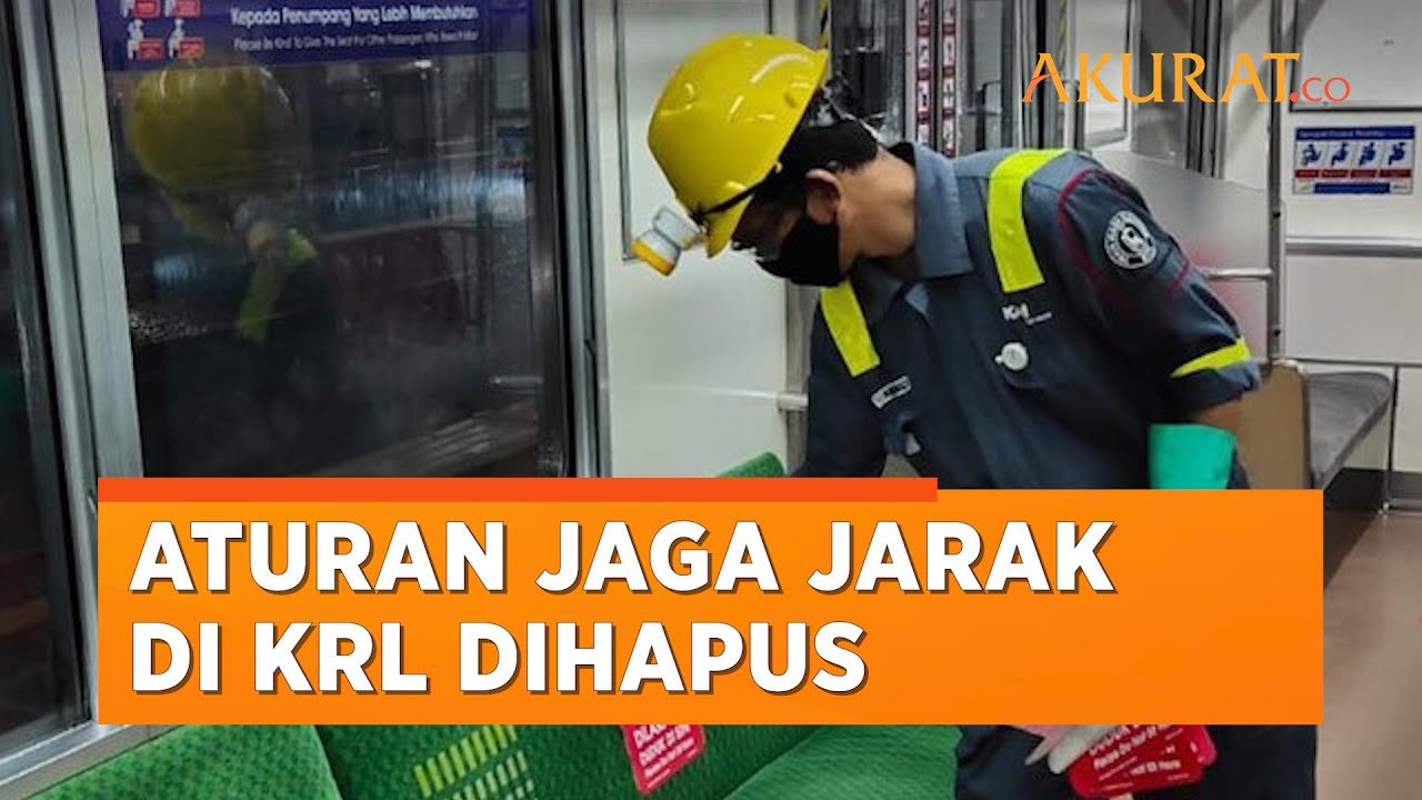 Mulai Hari Ini Duduk di KRL Tidak Perlu Lagi Jaga Jarak