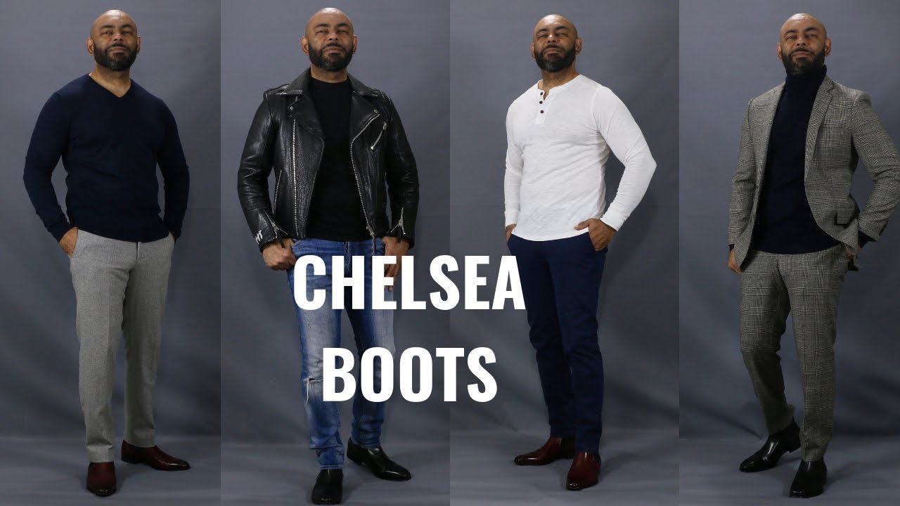 chelsea boots guys